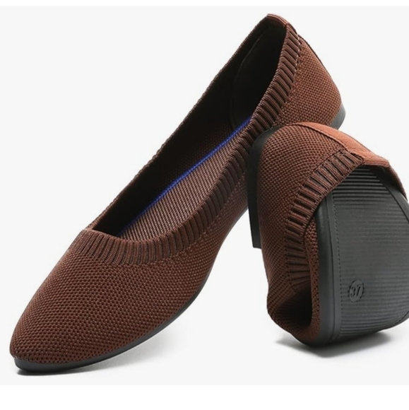 NWT Heawish Brown Ballet Flats, Size 8 - Picture 2 of 9